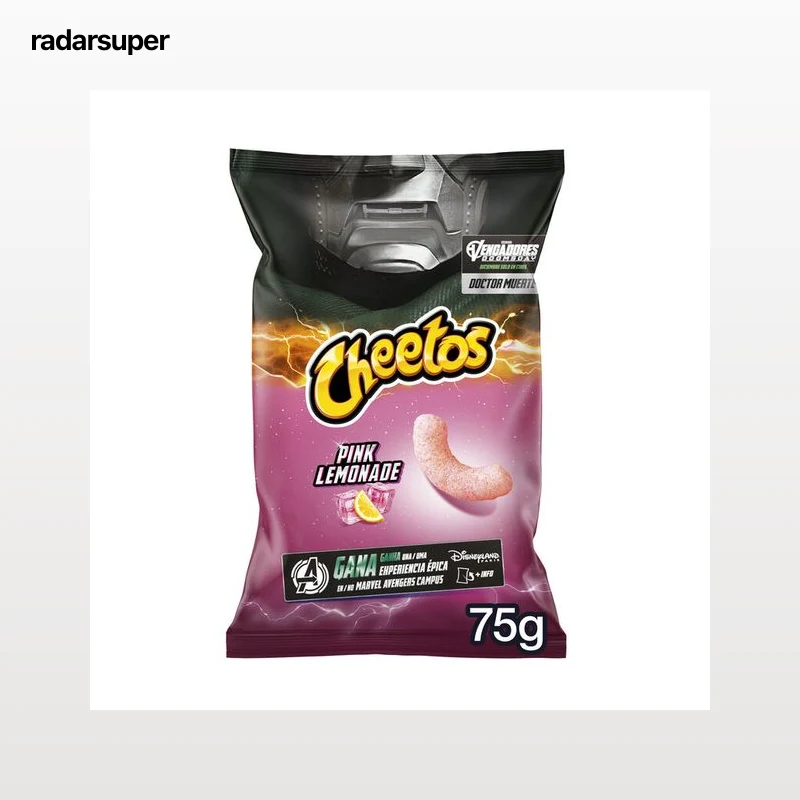 Snack de maíz sabor limonada rosa Cheetos 75g
