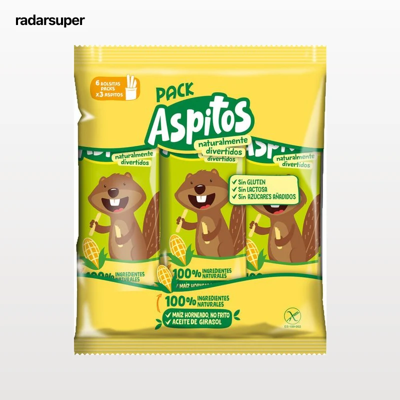 Snack de maíz sin gluten super aspitos Aspil p6