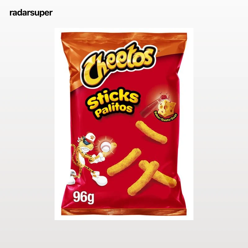 Snack de maíz sticks con sabor a queso y ketchup Cheetos 96g