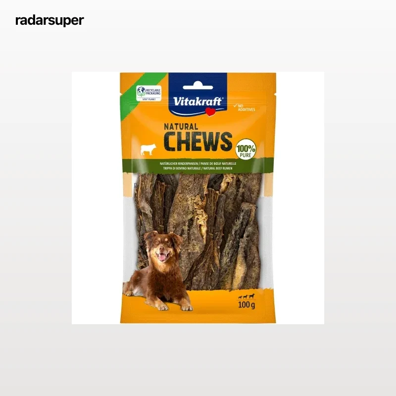 Snack natural de panza seca para perro adulto Vitakraft Natural Chews 100 g.