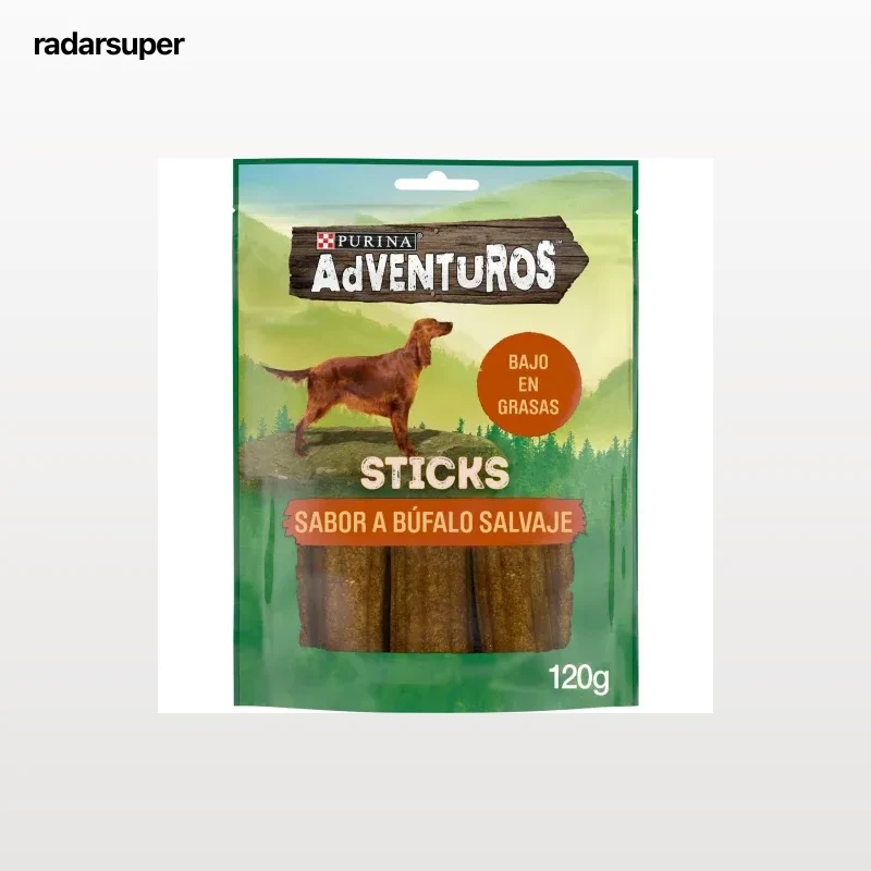 Snack para perros sabor búfalo Purina Adventuros Sticks 120 g