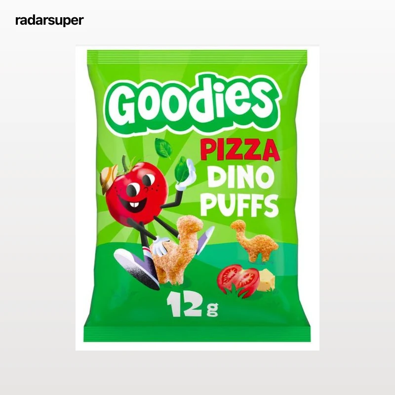 Snack puff dino goodies sabor pizza Goodies 12g