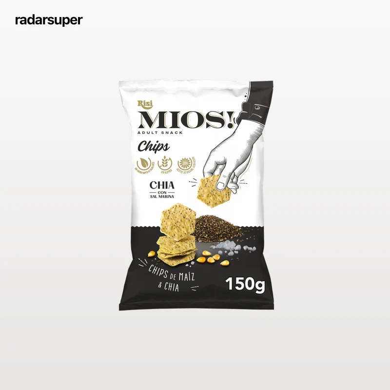 Snack risi maíz y chía sin gluten con sal Mios! 150g
