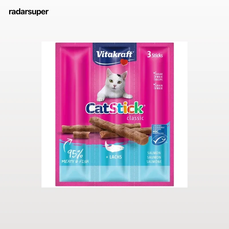 Snack stick salmón para gato adulto Cat Stick 3 ud.