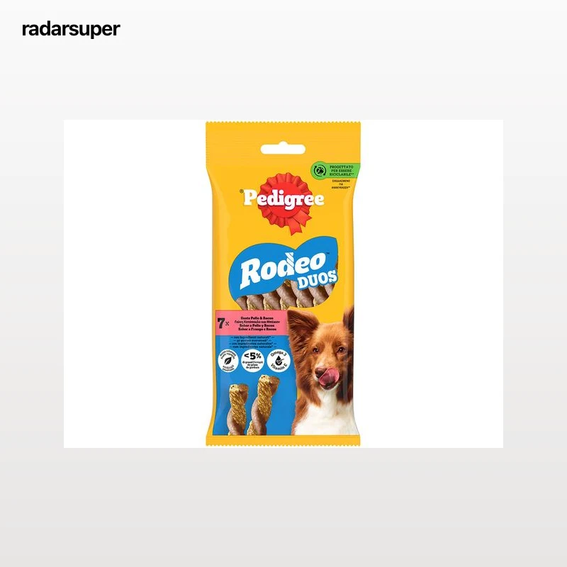 SNACKS PARA CÃO PEDIGREE RODEO DUOS COM FRANGO E BACON 120G