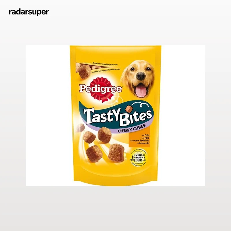 SNACKS PARA CÃO PEDIGREE TASTY BITES CHEWY CUBES 130G