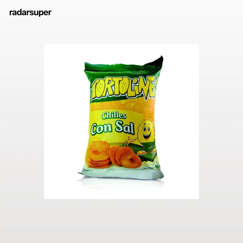 Snacks de Chifles hojuelas de plátano con sal Tortolines 105 g.