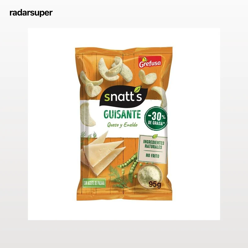 SNATTS Snacks de lentajas con queso y especias 95 g.