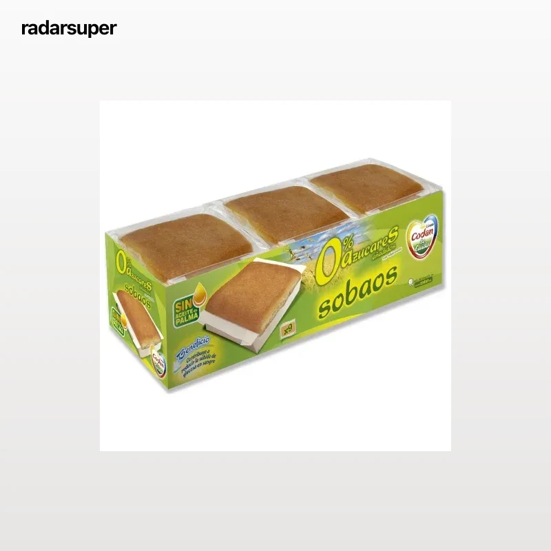 Sobaos sin azúcar añadido Codan 9 ud.