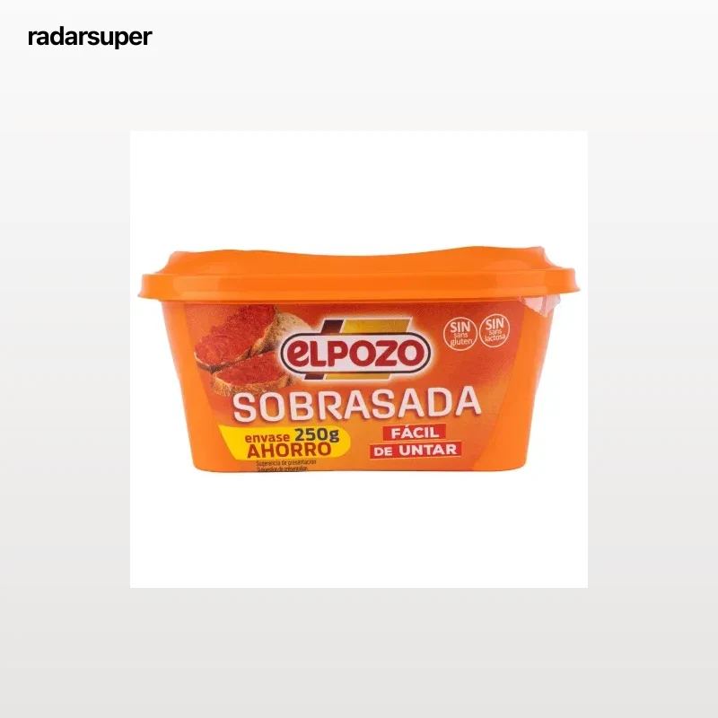 Sobrasada ElPozo sin lguten y sin lactosa 250 g