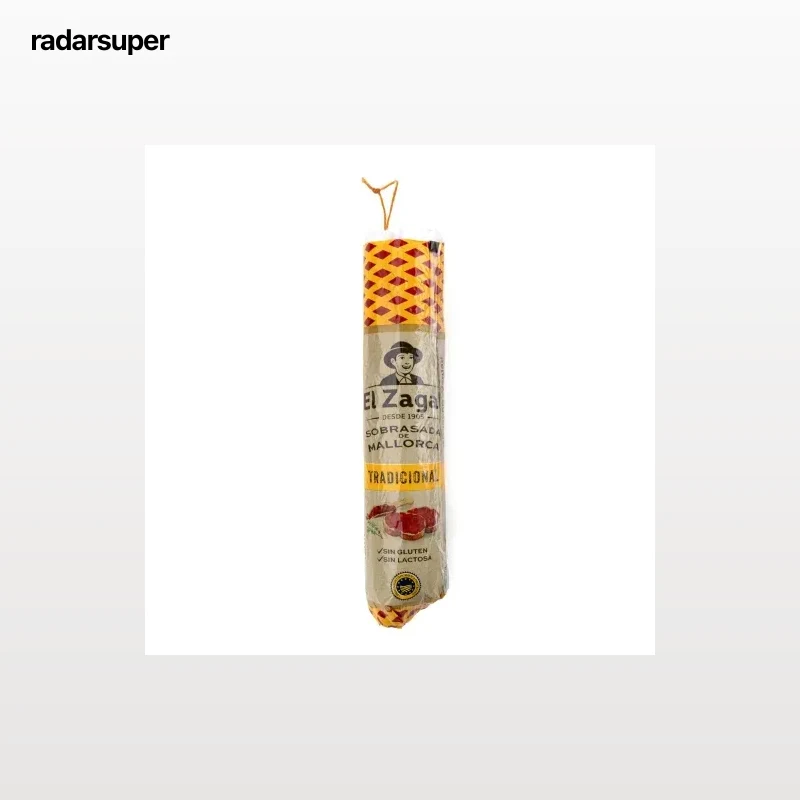Sobrasada tradicional IGP de Mallorca El Zargal  sin gluten y sin lactosa 250 g.