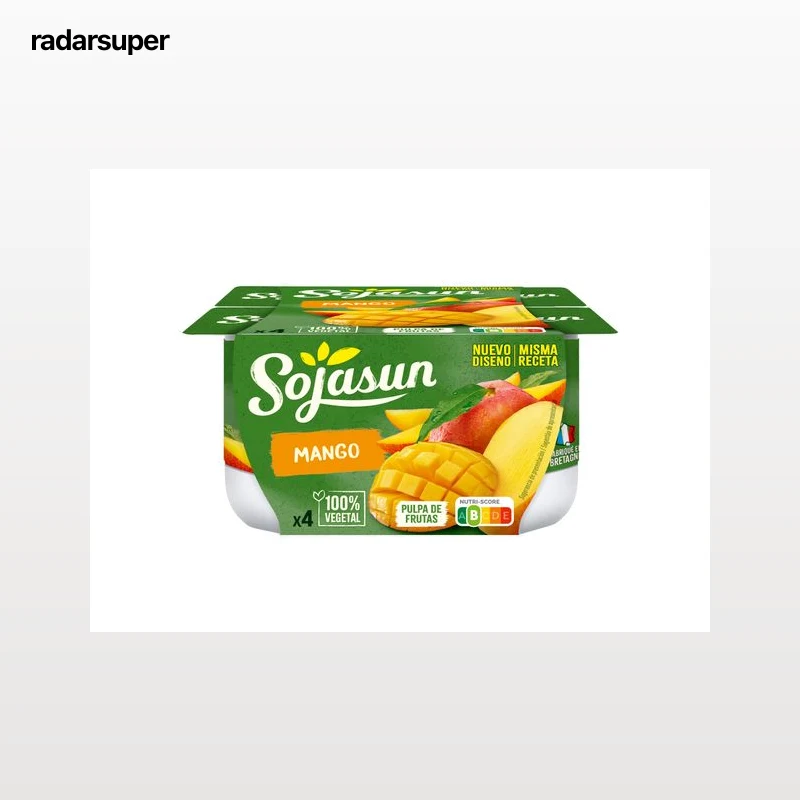 SOJAGURTE SOJASUN MANGA 4X100G
