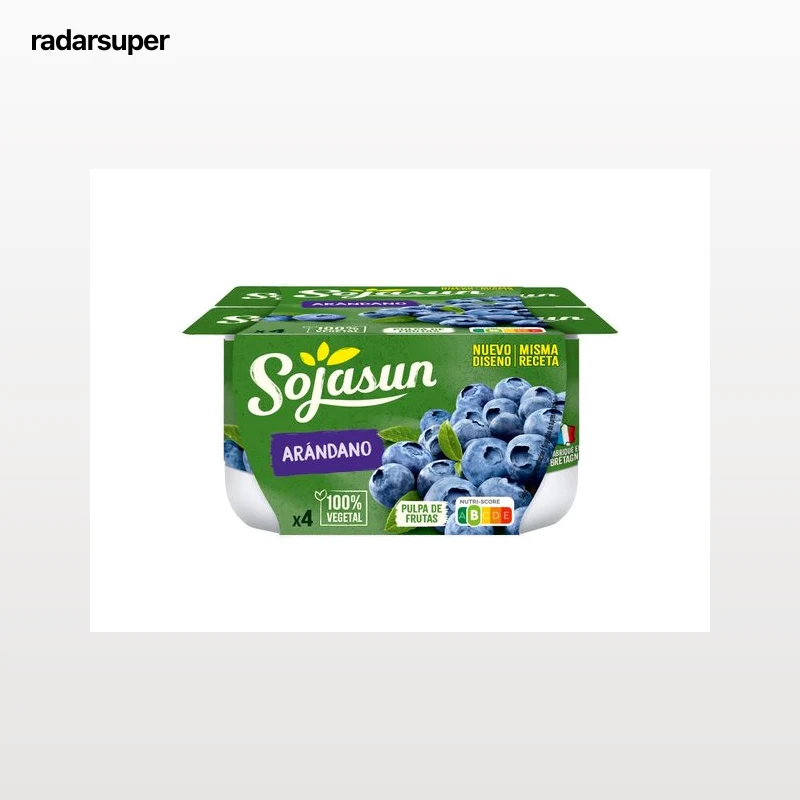SOJAGURTE SOJASUN MIRTILO 4X100G