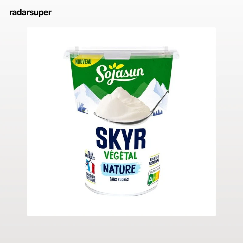 SOJASUN Especialidad fermentada a base de soja estilo Skyr natural 400 g.
