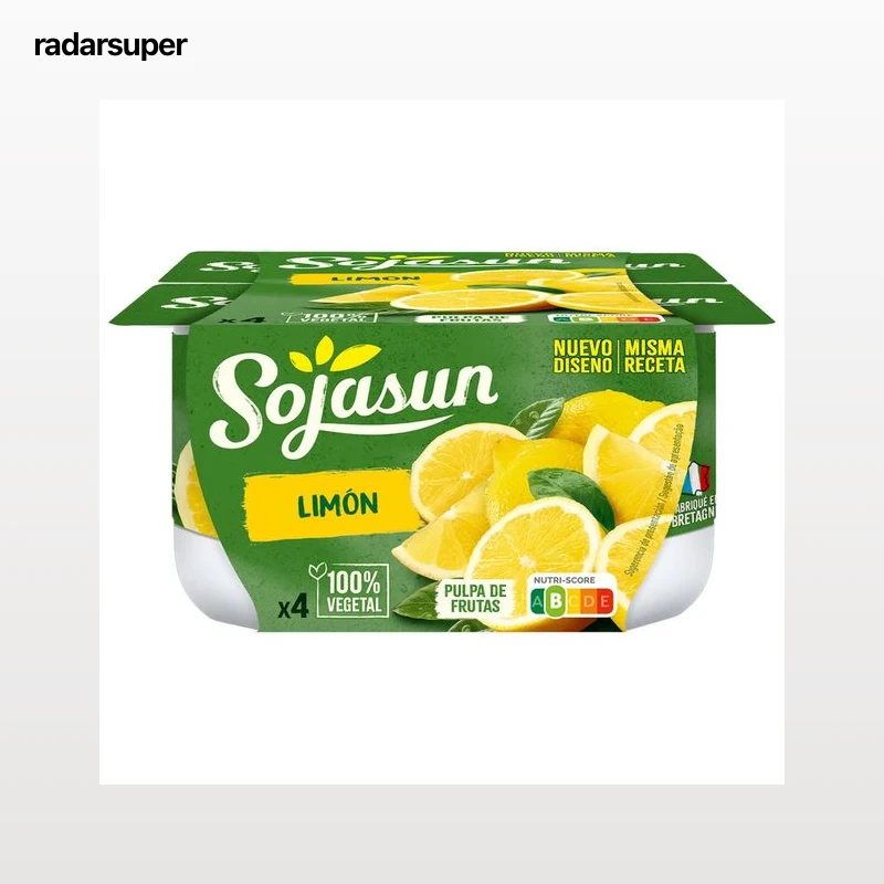 SOJASUN Especialidad de soja con pulpa de limón 4 x 100 g.