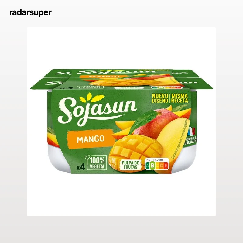 SOJASUN Especialidad de soja con pulpa de mango 4 x 100 g.