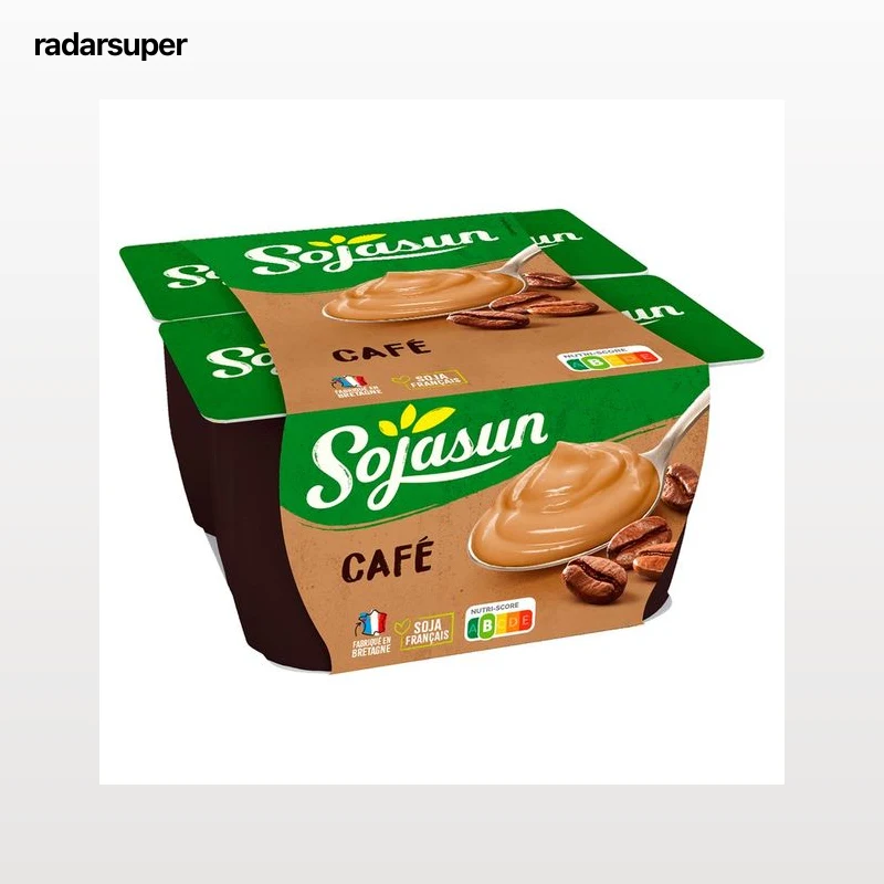 SOJASUN Especialidad de soja con sabor a café 4 x 100 g.