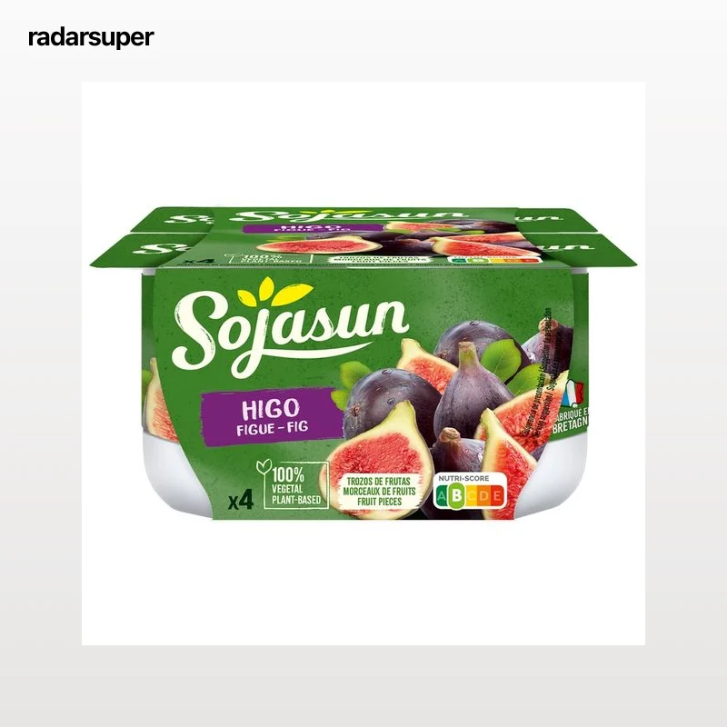 SOJASUN Especialidad de soja con trocitos de higos  4 x 100 g.
