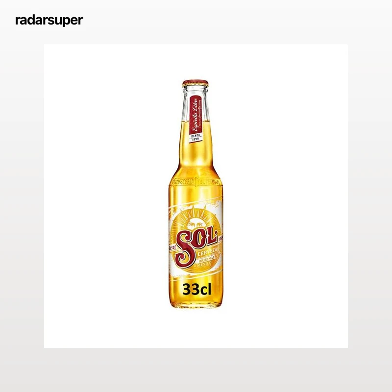 SOL Cerveza rubia Mexicana botella 33 cl.