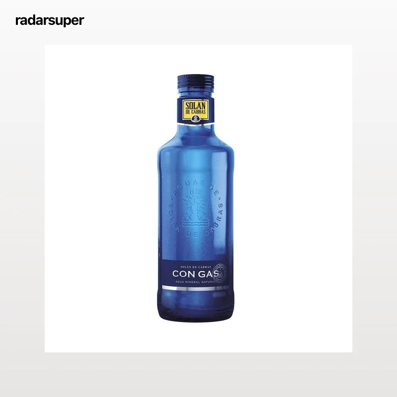 SOLAN DE CABRAS Agua con gas botella de 75 cl.