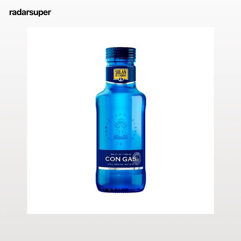 SOLAN DE CABRAS Agua con gas en botella de vidrio 33 cl.