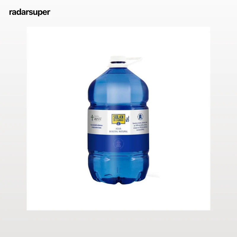 SOLAN DE CABRAS Agua mineral garrafa de 5 l.