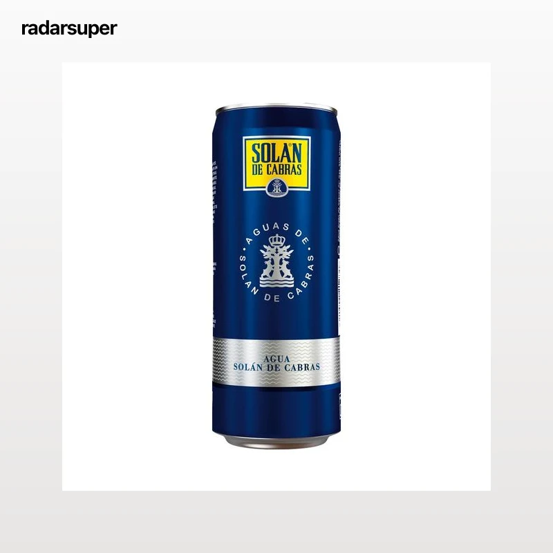 SOLAN DE CABRAS Agua mineral lata 33 cl.