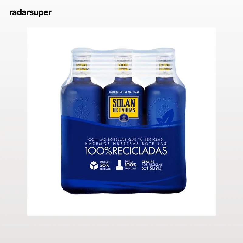 SOLAN DE CABRAS Agua mineral pack de 6 uds. x 1,5 l.