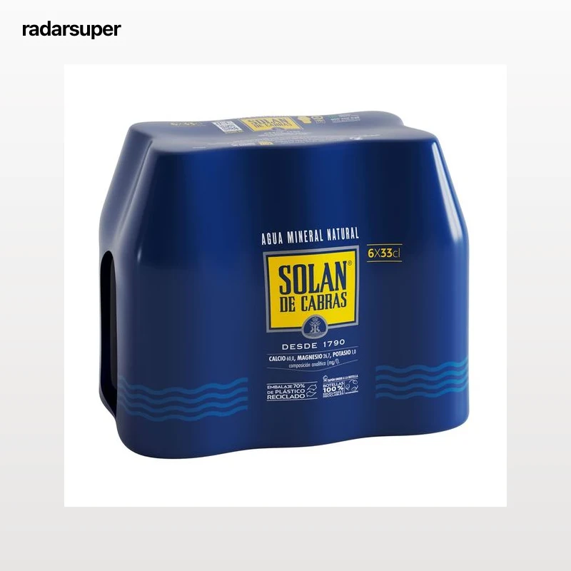 SOLAN DE CABRAS Agua pack de 6 x 33 cl.