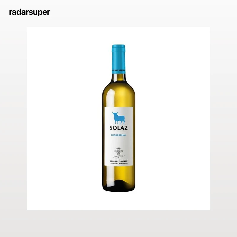 SOLAZ Vino blanco Chardonnay con I.G.P. Vinos de la Tierra de Castilla botella 75 cl.