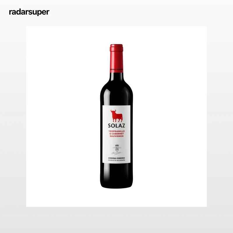 SOLAZ  Vino tinto con IGP Vino de la Tierra de Castilla botella 75 cl.