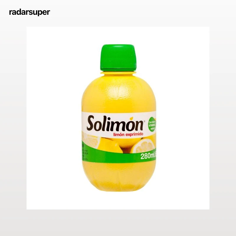 SOLIMON Aderezo de limón exprimido 100% 280 ml.