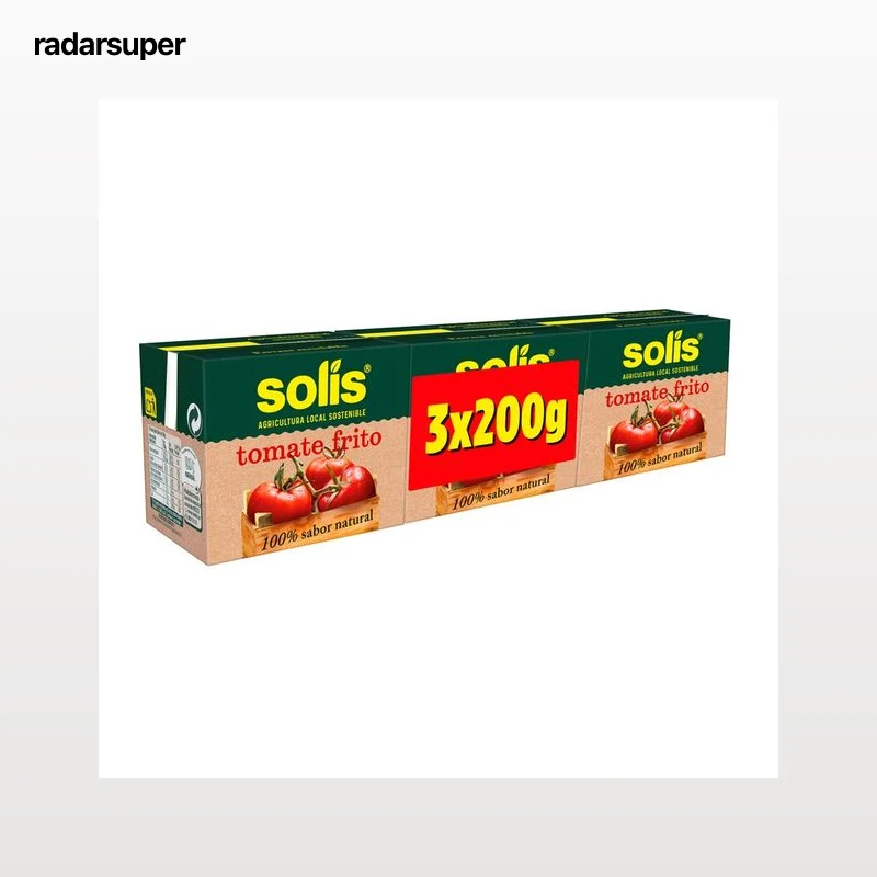 SOLÍS Tomate frito 3 uds x 200 g.