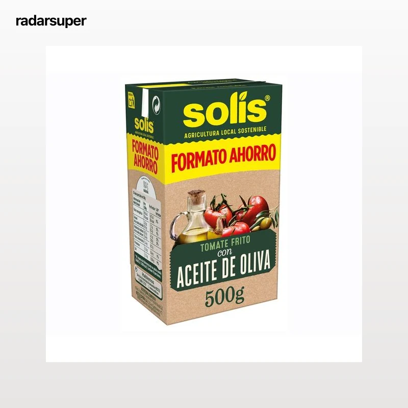SOLÍS Tomate frito con aceite de oliva brick 500 g.