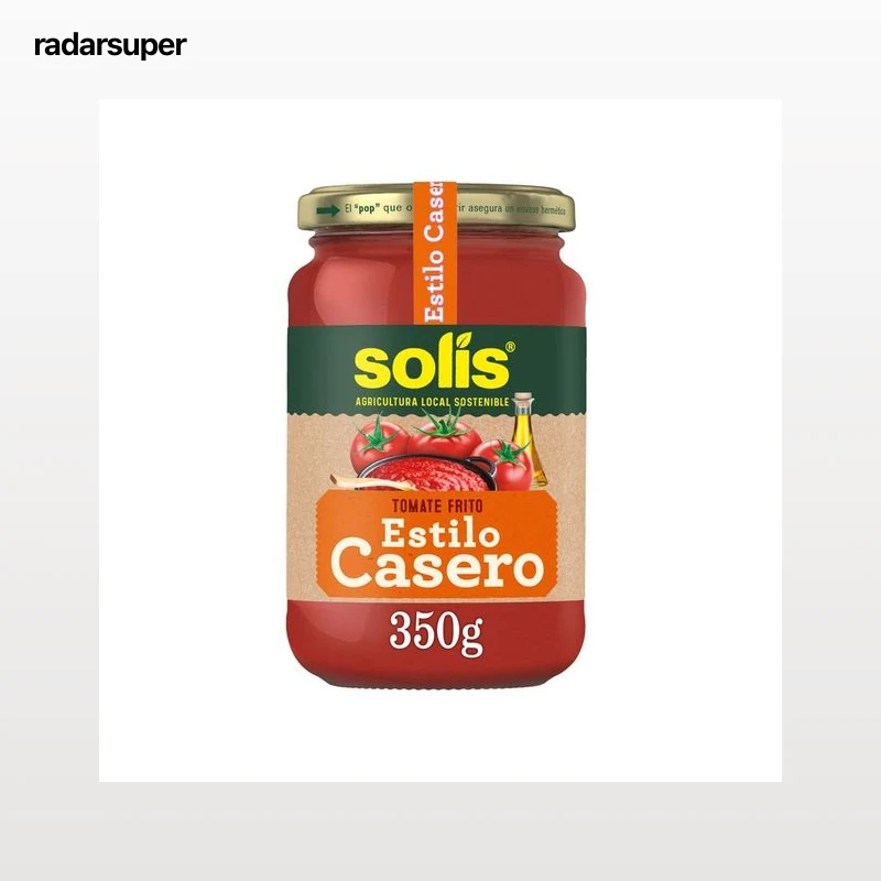 SOLÍS Tomate frito estilo casero frasco de 350 g.