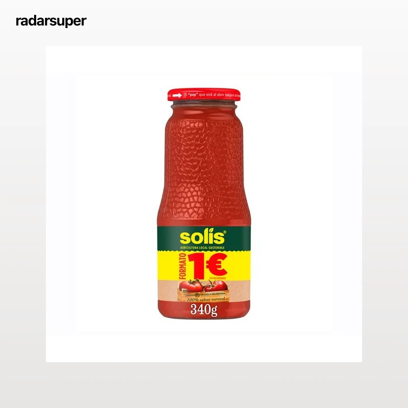 SOLIS Tomate frito frasco 340 g.