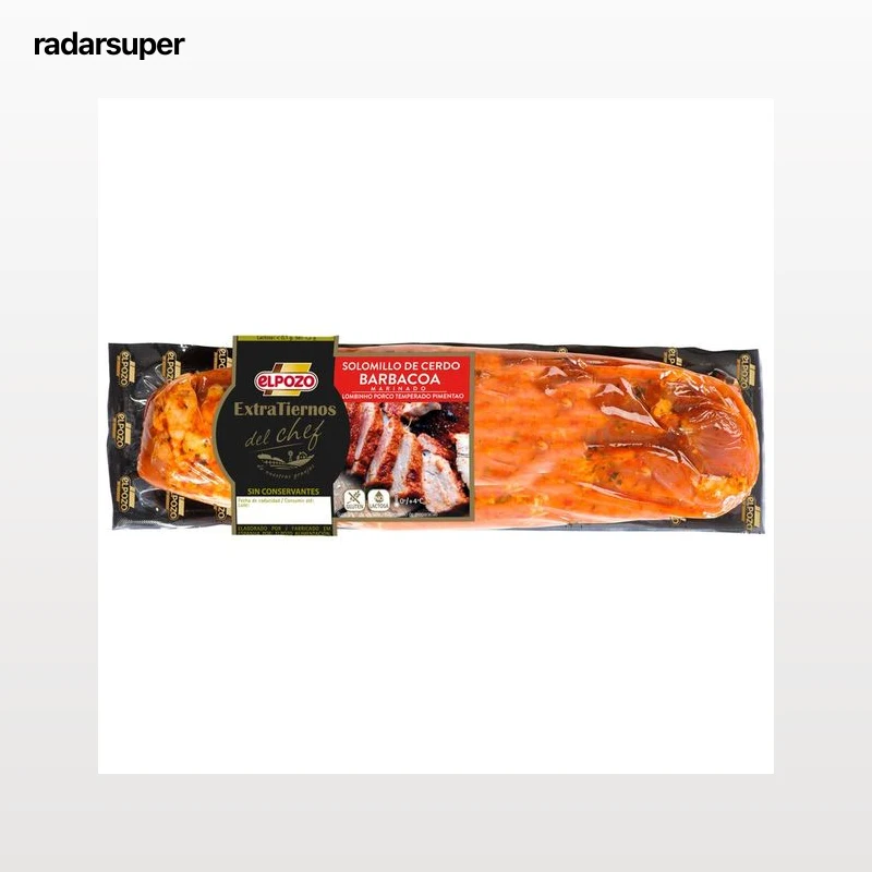 Solomillo de cerdo macerado en salsa barbacoa EL POZO Extratierno.