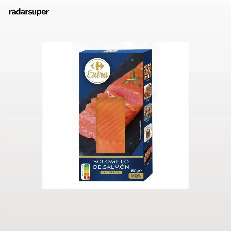 Solomillo de salmón ahumado Carrefour Extra 150 g.