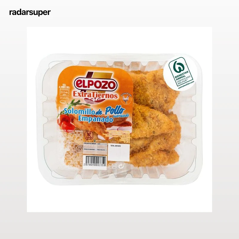 Solomillo de pollo empanado ElPozo 425g aproximadamente