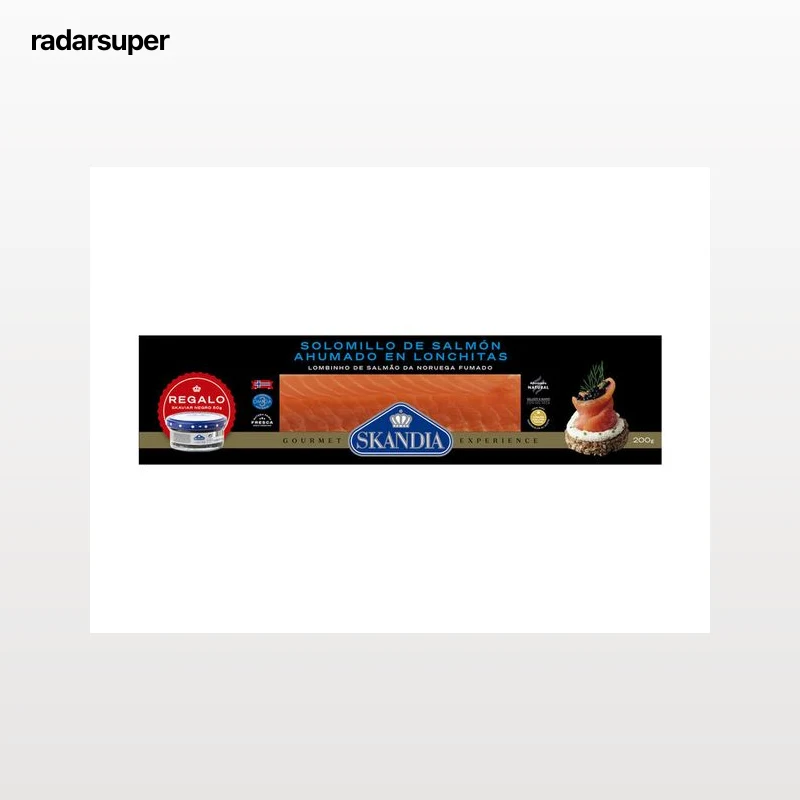 Solomillo de salmón ahumado Skandia 200g + regalo esferificaciones de alga