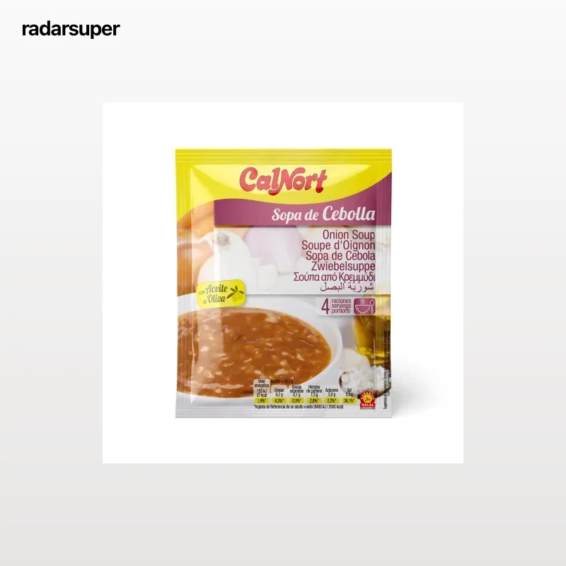 Sopa de cebolla Calnort sobre de 50 g.