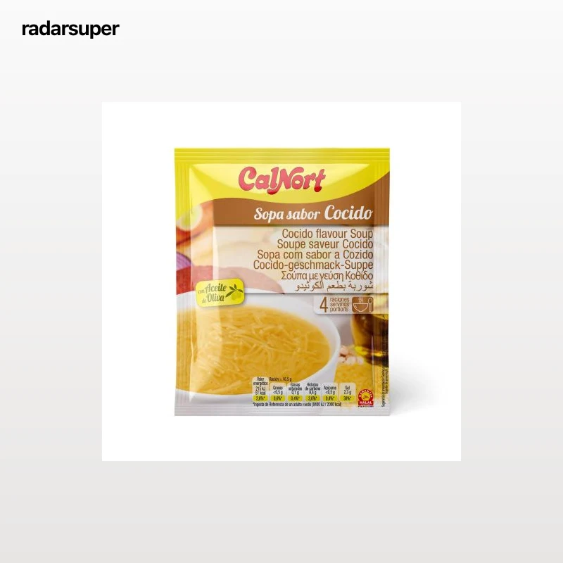 Sopa de cocido con fideos Calnort 66 g.