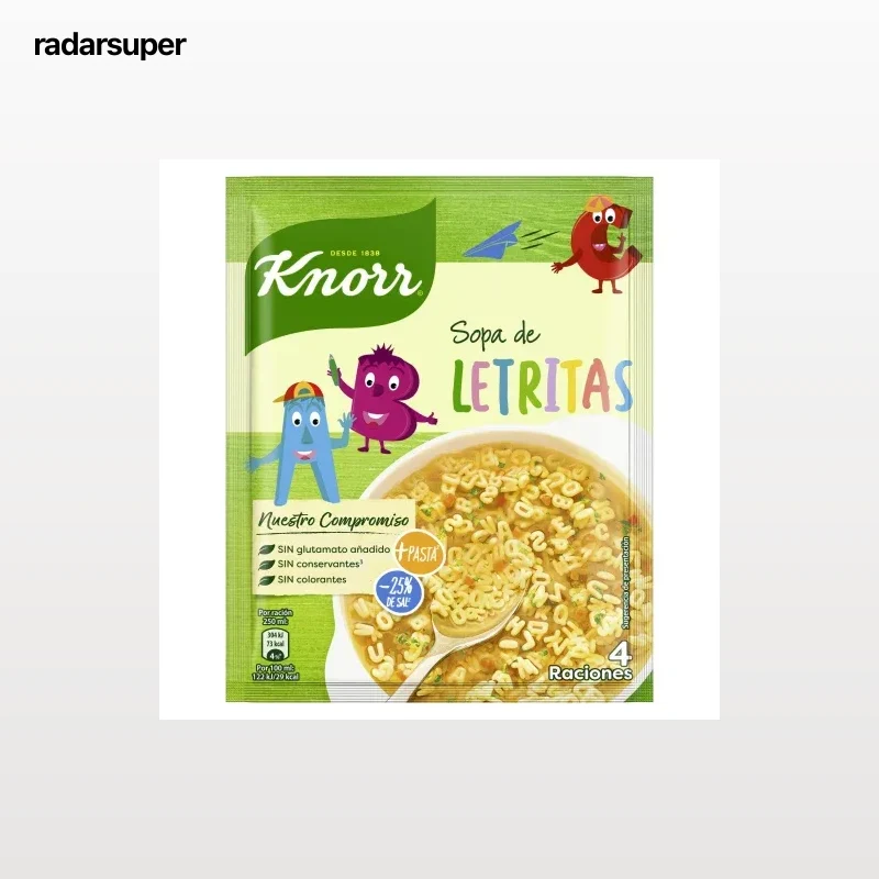 Sopa de letritas Knorr 82 g.
