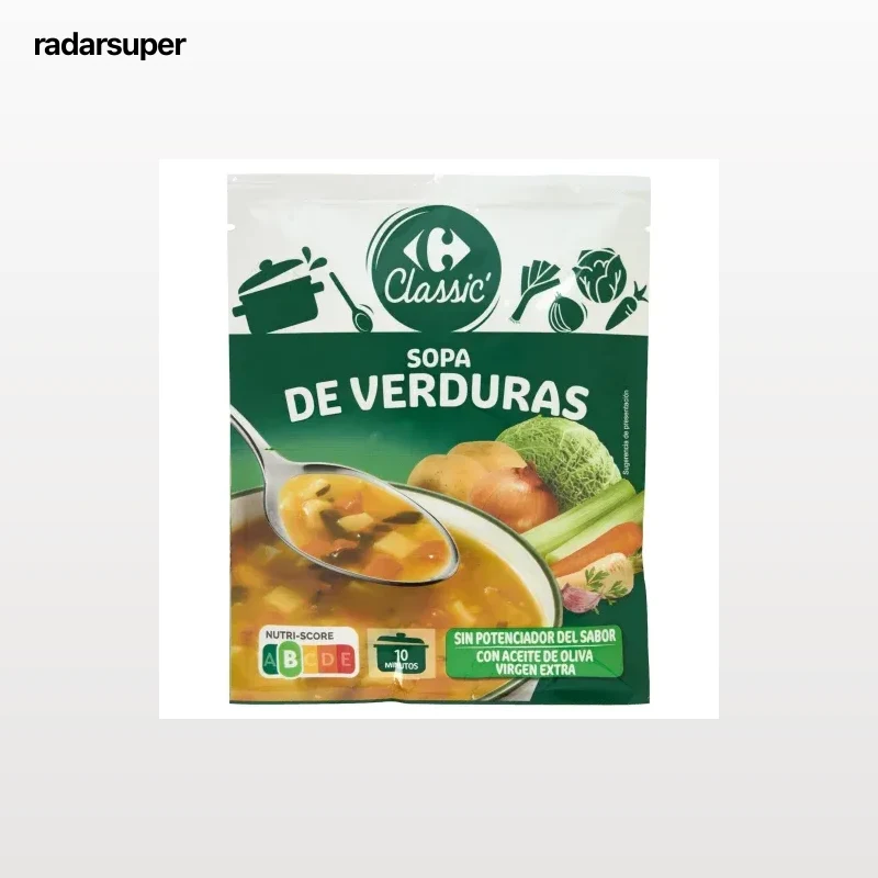 Sopa de verduras Classic Carrefour 51 g.