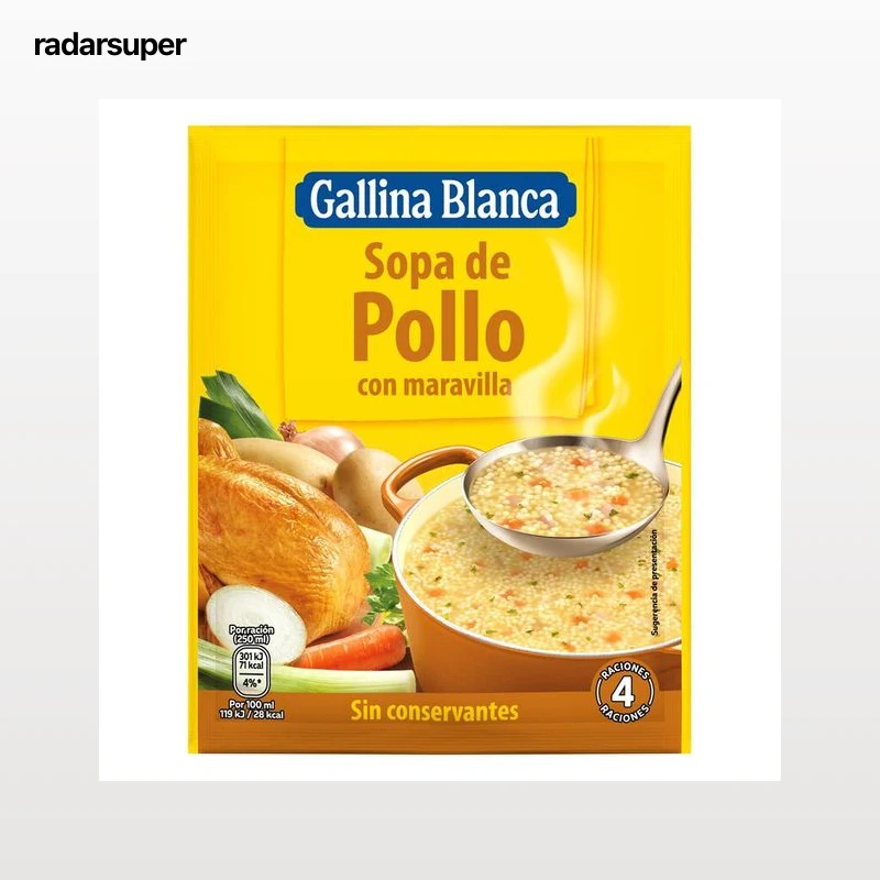 Sopa Gallina Blanca 85g pollo con maravilla