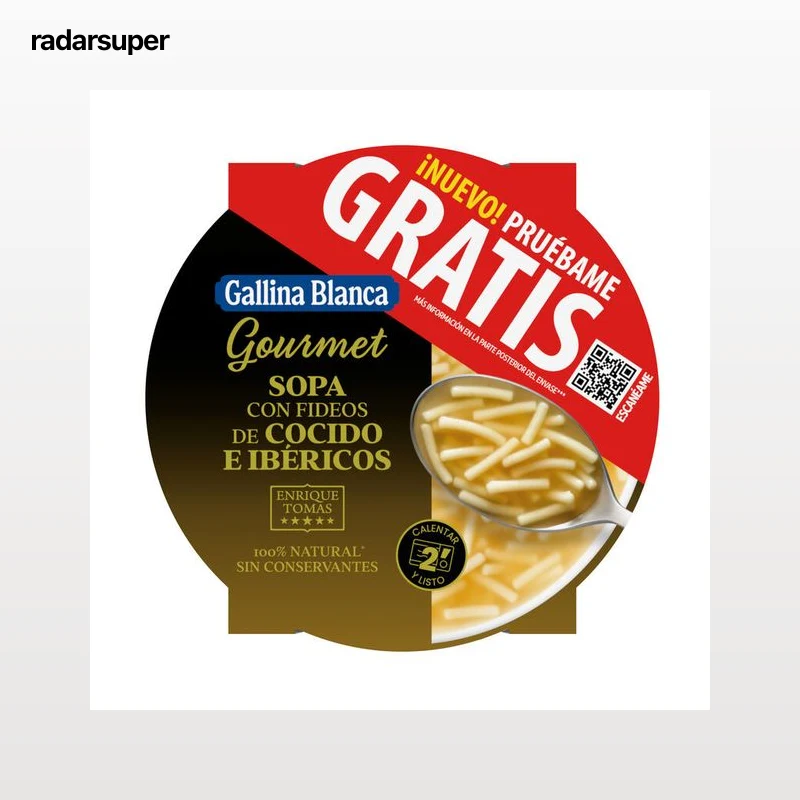 Sopa gallina blanca gourmet cocido con fideos Gallina Blanca 300g