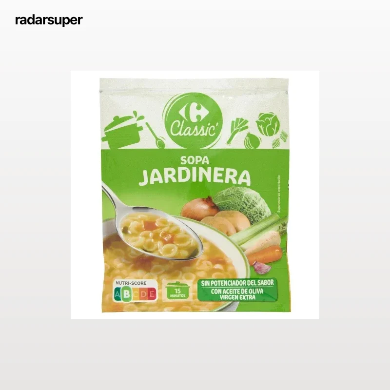 Sopa jardinera Classic Carrefour 80 g.