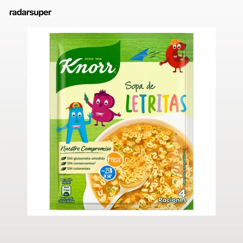 Sopa Knorr 82g letritas
