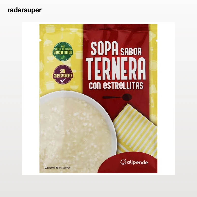 Sopa de ternera con estrellitas Alipende 66g