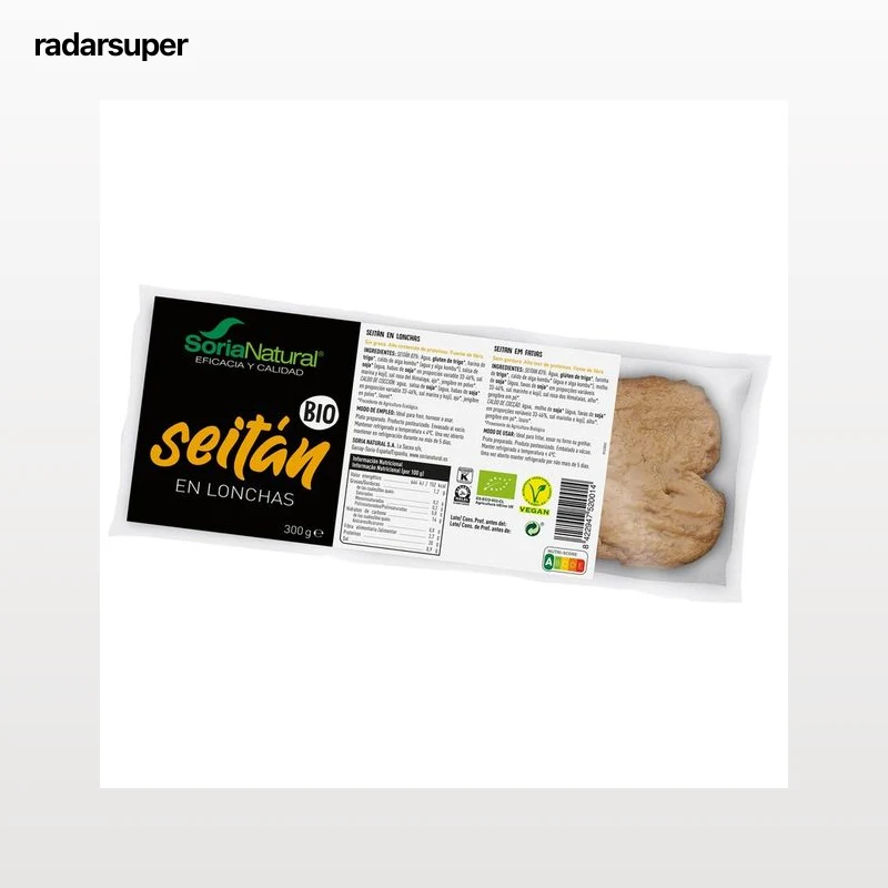 SORIA NATURAL Biio Seitán ecológico en lonchas 300 g.